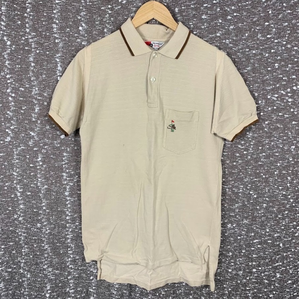 Vintage 60s/70s‎ Cary Middlecoff by Revere Embroidered Polo Shirt Men's Large